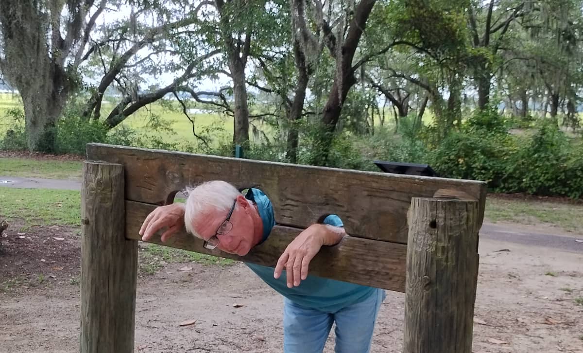 Stuck in the locks.